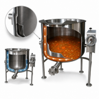 Thumbnail image #4 for Southbend (Middleby) Southbend Steam KDLT-80 80-Gallon Direct Steam Tilting Kettle, 2/3 Jacket, 316 Stainless Steel Liner, Manual Crank Tilt