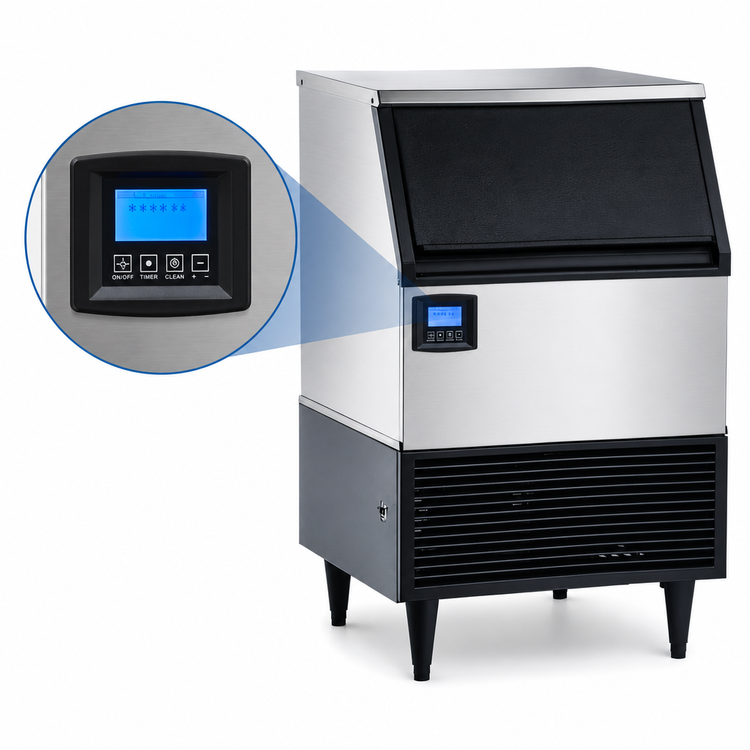Product image #4 for Maxx Ice Digital Undercounter Half Dice Ice Maker With 75 lb Built-In Bin, Air-Cooled