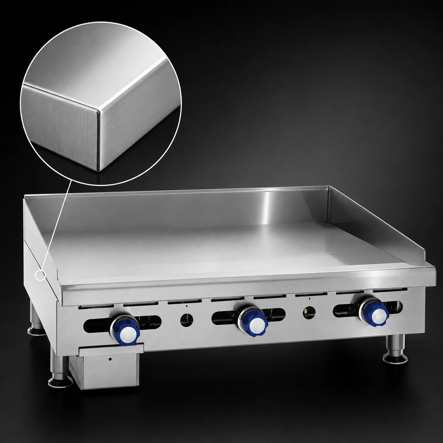 1-Inch Polished Steel Plate