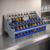 Thumbnail image #4 for Advance Tabco Prestige Signature Series Double Tier Stainless Steel Speed Rail, 54 Inch, 26-Bottle Capacity