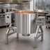 Thumbnail image #4 for AccuTemp Edge Series 40 Gallon Gas Tilting Steam Kettle, 2/3 Jacketed, 316 Stainless Steel Liner
