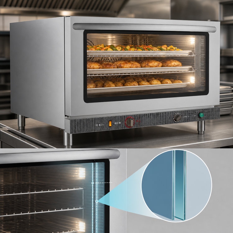 Product image #4 for IKON Cooking Countertop Electric Full-Size Convection Oven with Steam Injection