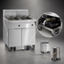 Thumbnail image #4 for Imperial 6-Battery Electric Floor Fryer with Built-In Space Saver Filter System, 75 lb. Tanks, Electronic Thermostat, Immersed Elements