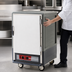Thumbnail image #4 for Metro C5 3 Series Gray Half-Height Mobile Heated Holding Cabinet with Solid Door and Universal Wire Slides