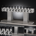 Thumbnail image #4 for Perlick 4006-10BTF4 Extra High 10-Faucet Countertop Bridge Tee Glycol-Cooled Draft Beer Tower