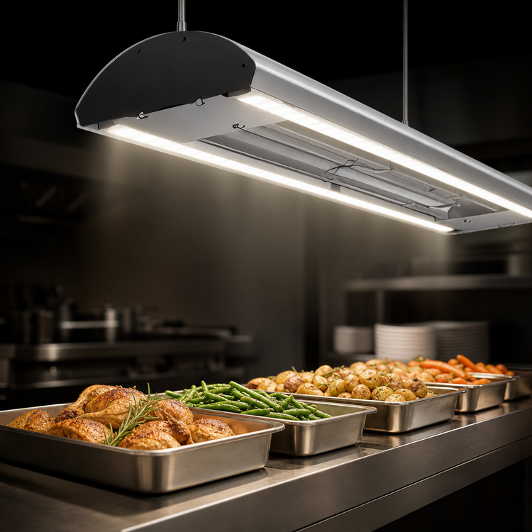 Product image #4 for Hatco Glo-Ray Curved Lighted Infrared Strip Heater, 54 Inch