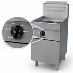 Thumbnail image #4 for Serv-Ware SGF-70L 75 lb Natural Gas Floor Fryer with Thermostatic Controls and Stainless Steel Construction