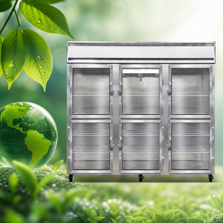 Product image #4 for Continental Refrigerator 3FENSSGDHD Extra-Wide Three-Section Reach-In Display Freezer with Half-Height Glass Doors