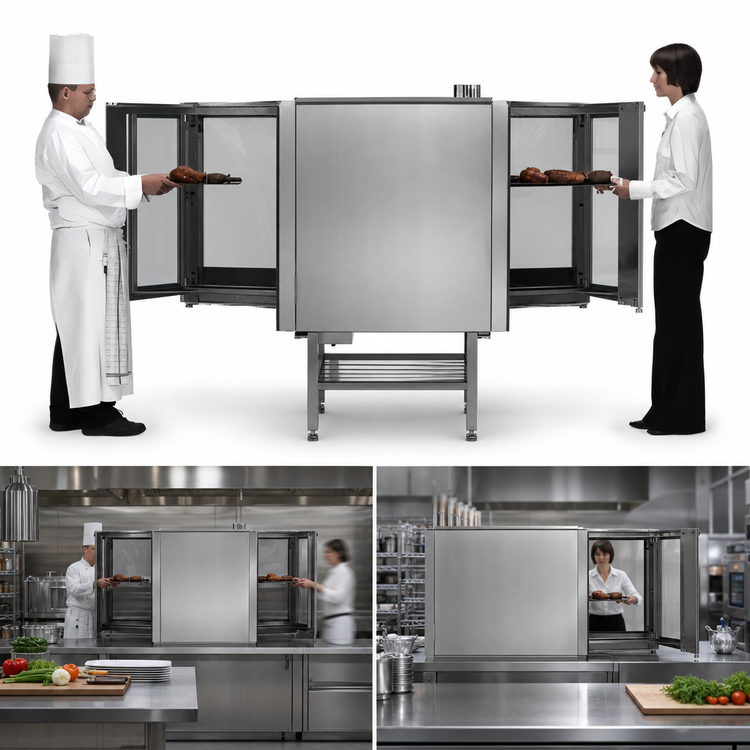 Product image #4 for Blodgett Invoq 6-1/1 GN Pass-Through Electric Countertop Combi Oven Steamer with Boiler and Injection Steam