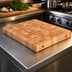 Thumbnail image #4 for Boos Block End Grain Northern Hard Rock Maple Island Countertop with Cream Finish and Beeswax, 30 x 25 x 2-1/4 Inches