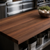 Thumbnail image #4 for John Boos Boos Block 132 Inch x 48 Inch x 1-3/4 Inch Full-Length Edge Grain American Black Walnut Kitchen Countertop