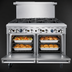 Thumbnail image #4 for CookRite 48-Inch 8-Burner LP Gas Range with Double Space Saver Ovens