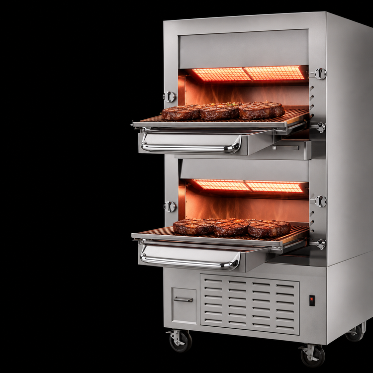 Product image #4 for Southbend 270 Double-Deck Free-Standing Infrared Gas Broiler with Enclosed Base