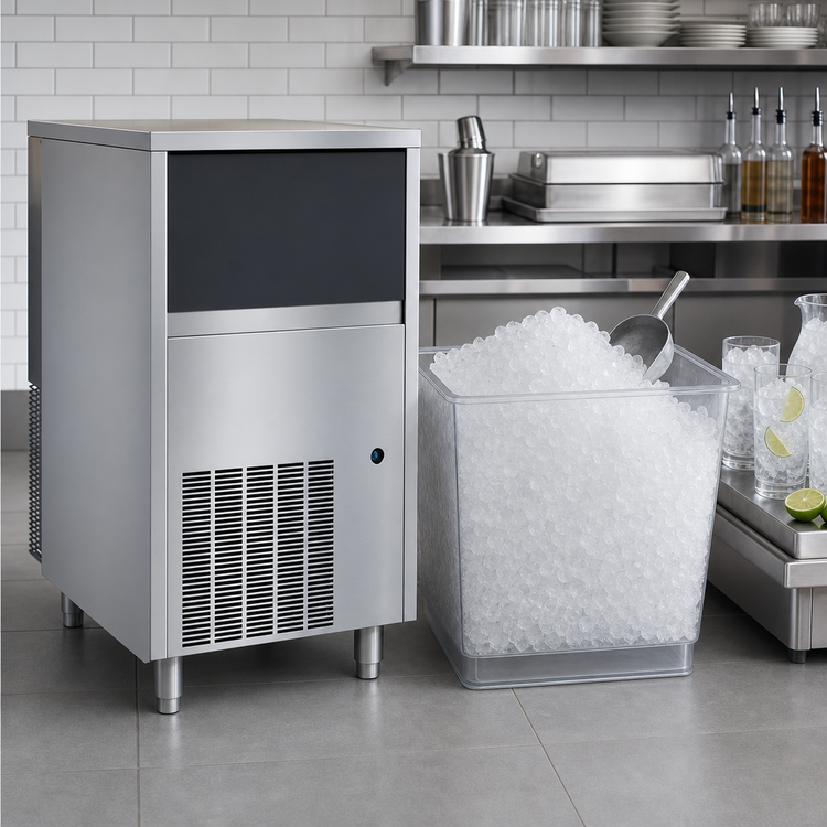 Product image #4 for Manitowoc UNP0200A Undercounter Air-Cooled Nugget Ice Machine with 20 lb Bin