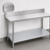 Thumbnail image #4 for Advance Tabco 144-Inch x 24-Inch Stainless Steel Work Table with 5-Inch Backsplash and Galvanized Undershelf