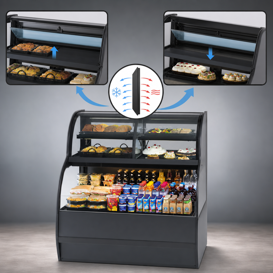 Convertible Refrigeration Baffle System