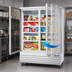 Thumbnail image #5 for Koolmore Two-Section Reach-In Glass Door Merchandiser Freezer, 45 Cu. Ft., White