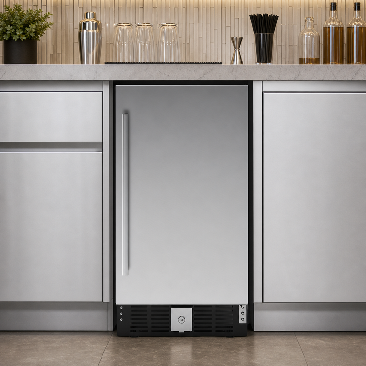 Product image #4 for KoolMore Built-In Undercounter Refrigerator, 1-Section, 3 Cu. Ft., Stainless Steel Door