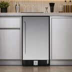Thumbnail image #4 for Koolmore KM-BIR3C-SS Built-In Undercounter Refrigerator, 1-Section, 3 Cu. Ft., Stainless Steel Solid Door, Bottom-Mounted Self-Contained