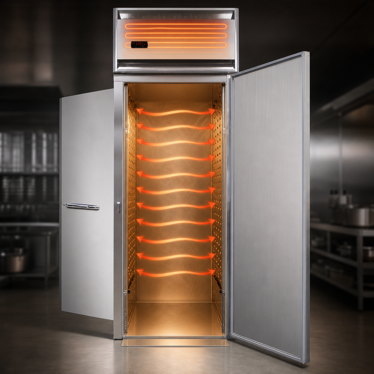 Product image #4 for Continental Refrigerator Designer Line DL1WI-SS-RT 1-Section Full Stainless Steel Roll-Thru Warmer with 66 1/4" Rack Capacity