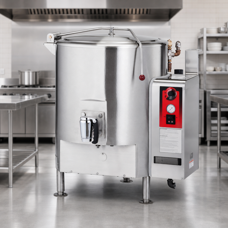 Product image #5 for Vulcan Fully Jacketed 150-Gallon Direct Stationary Steam Kettle