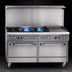 Thumbnail image #4 for Southbend Ultimate 60-Inch Commercial Gas Restaurant Range with 48-Inch Griddle, 2 Star/Sauté Burners and 2 Cabinets