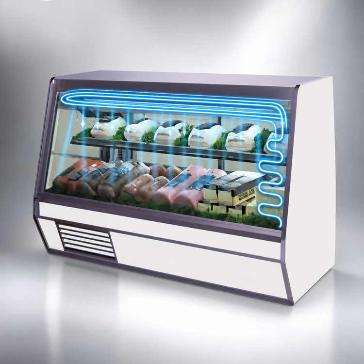 Product image #4 for Howard-McCray 32E Series 50-Inch Deli Meat & Cheese Service Case, Self-Contained Refrigeration, Straight Glass, LED Lighting