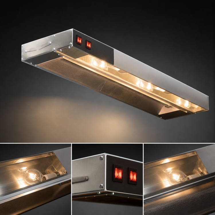 Product image #4 for Eagle RedHots 108-Inch Single High-Watt Lighted Remote Rod-Type Strip Heat Lamp