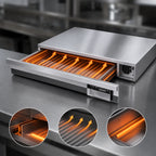 Thumbnail image #4 for APW Wyott (Middleby) X*PERT SPTU-50 Stainless Steel Heat & Hold Thermo Drawer, Single-Section, Removable Drawer, for 50-Size Roller Grills