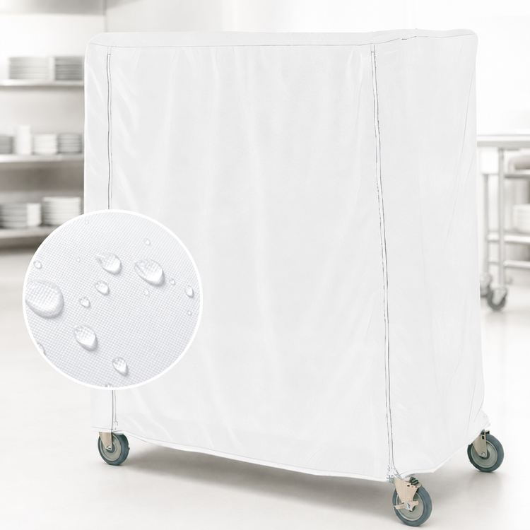 Product image #4 for Metro Waterproof Vinyl-Nylon Coated Cart Cover for 48 x 24 x 62 Queen Mary/Banquet Cart