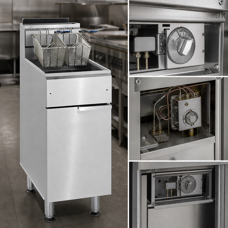 Product image #4 for Imperial IFS-50 Gas Floor Fryer, 50 lb Capacity