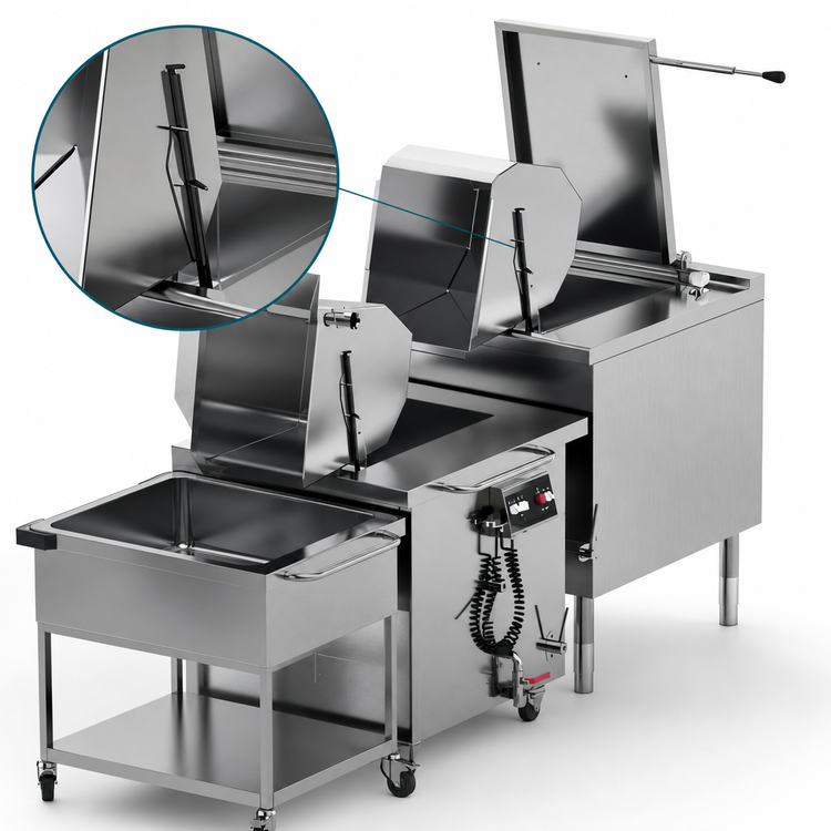 Product image #4 for Firex Multicooker ULPCE2-48 Double Basin Electric Cook & Blanche Multicooker