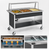 Thumbnail image #4 for Atlas Metal CAH-3 Electric 3-Pan Mobile Hot Food Serving Counter