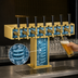 Thumbnail image #4 for Wide Base 8-Faucet Glycol-Cooled Tee Draft Beer Tower, Tarnish-Free Brass Finish