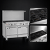 Thumbnail image #4 for Ultimate 48-Inch Natural Gas Restaurant Range with 6 Burners and 2 Space-Saver Ovens