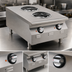 Thumbnail image #4 for RedHots Chef Line 18-Inch Countertop Electric Hotplate with 2 Burners, Infinite Controls, 208V