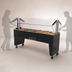 Thumbnail image #4 for Advance Tabco Triumph 5-Well Portable Electric Hot Food Buffet Table with Open Base and Double-Sided Sneeze Guard