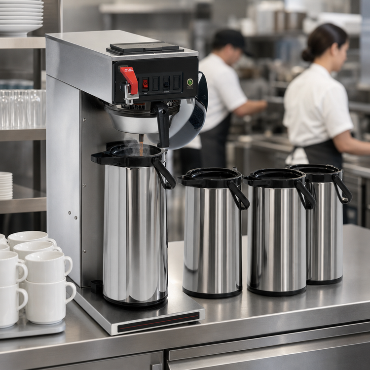 Product image #4 for BUNN CWTF15-APS Automatic Airpot Coffee Brewer with Hot Water Faucet, 3.8 Gallons per Hour