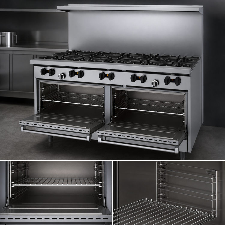 Product image #4 for Garland Signature Sunfire 60-Inch Gas Restaurant Range with 10 Open Burners and 2 Standard Ovens