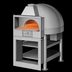 Thumbnail image #4 for Facade EF150G Enclosed Round Gas-Fired Brick Deck Pizza Oven with Stand