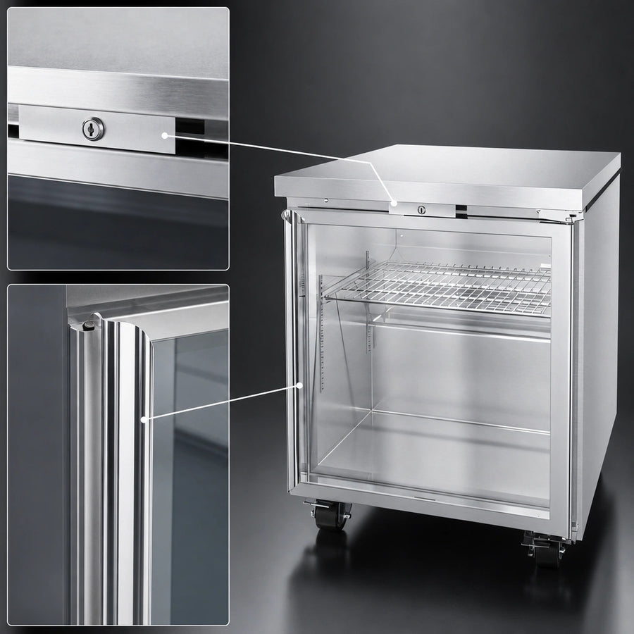 Insulated Glass Door with Lock