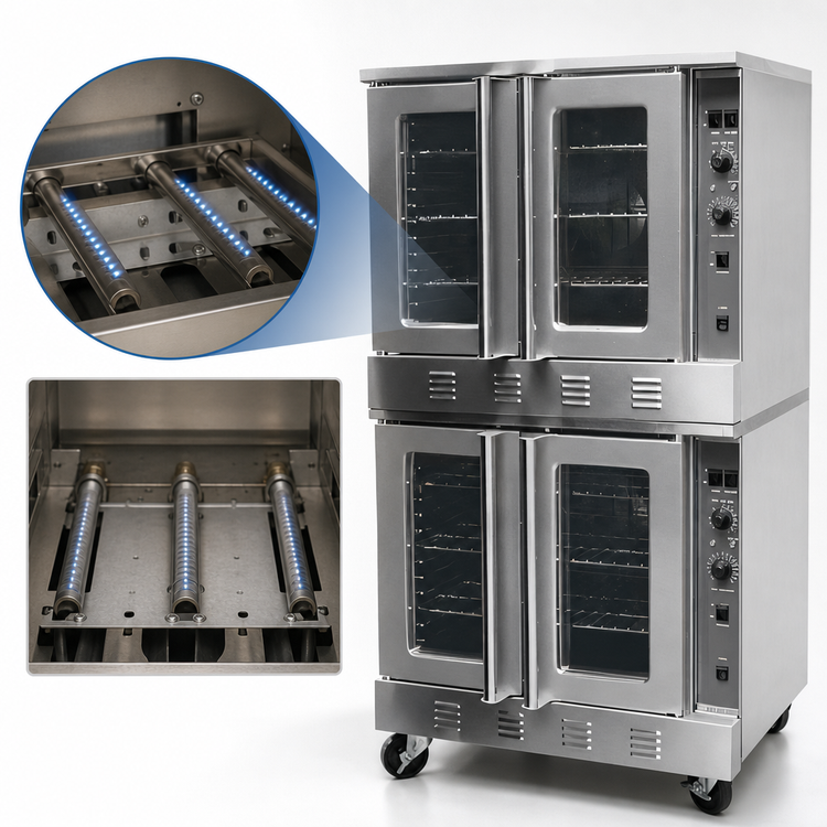 Product image #4 for Sapphire Deep/Bakery Size Double-Deck Gas Convection Oven, Natural Gas/Propane Convertible