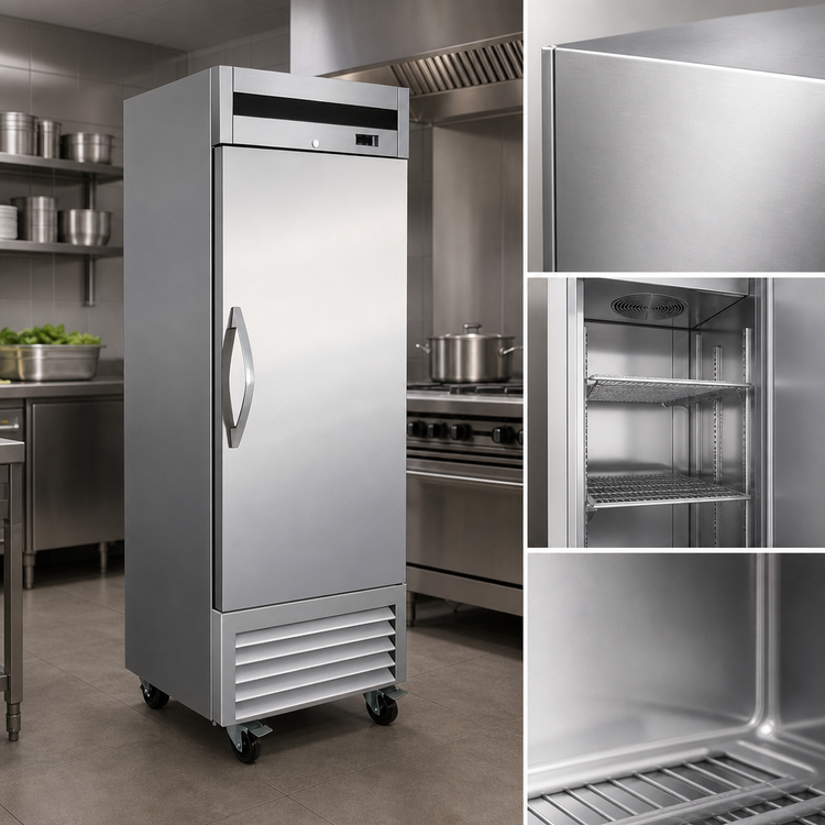 Product image #4 for IKON Refrigeration IB27F One-Section Reach-In Freezer, Bottom-Mount, 17.8 Cu. Ft., Stainless Steel, 115V