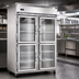 Thumbnail image #4 for Continental Refrigerator 2FNSSGDHD Two-Section Standard Depth Display Freezer with Half Glass Doors