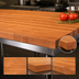 Thumbnail image #4 for John Boos Boos Block American Cherry Edge Grain Kitchen Countertop with Full-Length Rails, 96 x 30 x 1-1/2 Inches, Penetrating Oil Finish