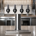 Thumbnail image #4 for Eagle Spec-Bar Brass 5-Faucet Countertop Beverage Dispenser with Drip Tray