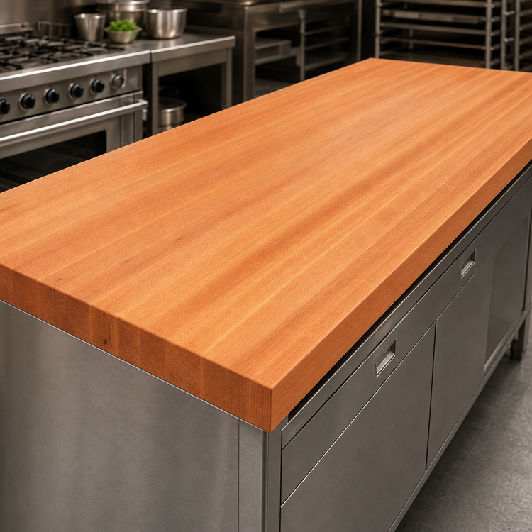 Product image #4 for Boos Block American Cherry Edge Grain Kitchen Countertop with Varnique Finish, 120 x 27 x 3 Inches