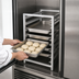 Thumbnail image #4 for Standard Heavy-Duty Aluminum End-Load Bun Pan Rack for Reach-In Refrigerators, 7-Pan Capacity
