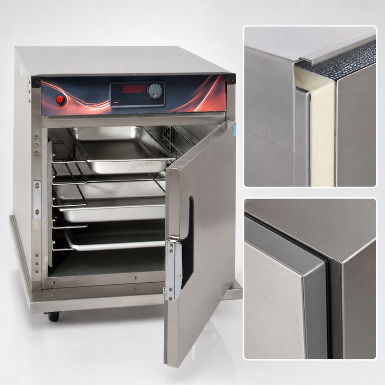 Product image #4 for Cres Cor Mobile Undercounter Heated Holding Cabinet, 1-Section, Top-Mount Heater, Stainless Steel, 10 Full-Size Hotel Pan Capacity