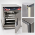 Thumbnail image #4 for Cres Cor Mobile Undercounter Heated Holding Cabinet, 1-Section, Top-Mount Heater, Stainless Steel, 10 Full-Size Hotel Pan Capacity